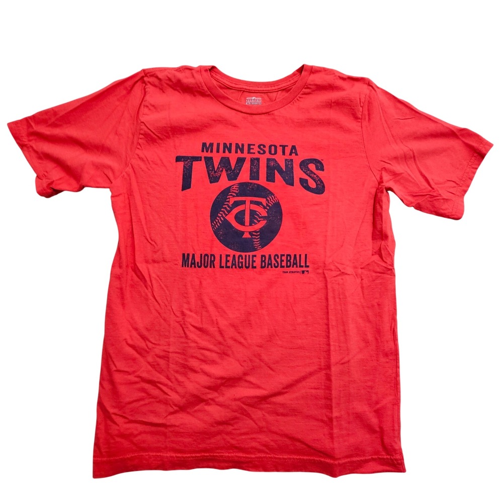Team Athletics Minnesota Twins T-Shirt Youth XL Red MLB Graphic Tee